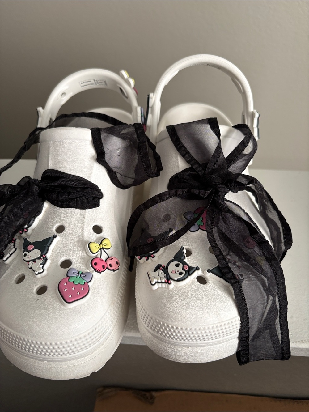 Bella Crocs with Kuromi Jibbitz